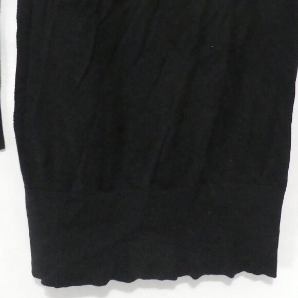 JACOB | medium | Lightweight Black Long Sleeve V-Neck Button-Up Cardigan - Picture 13 of 14